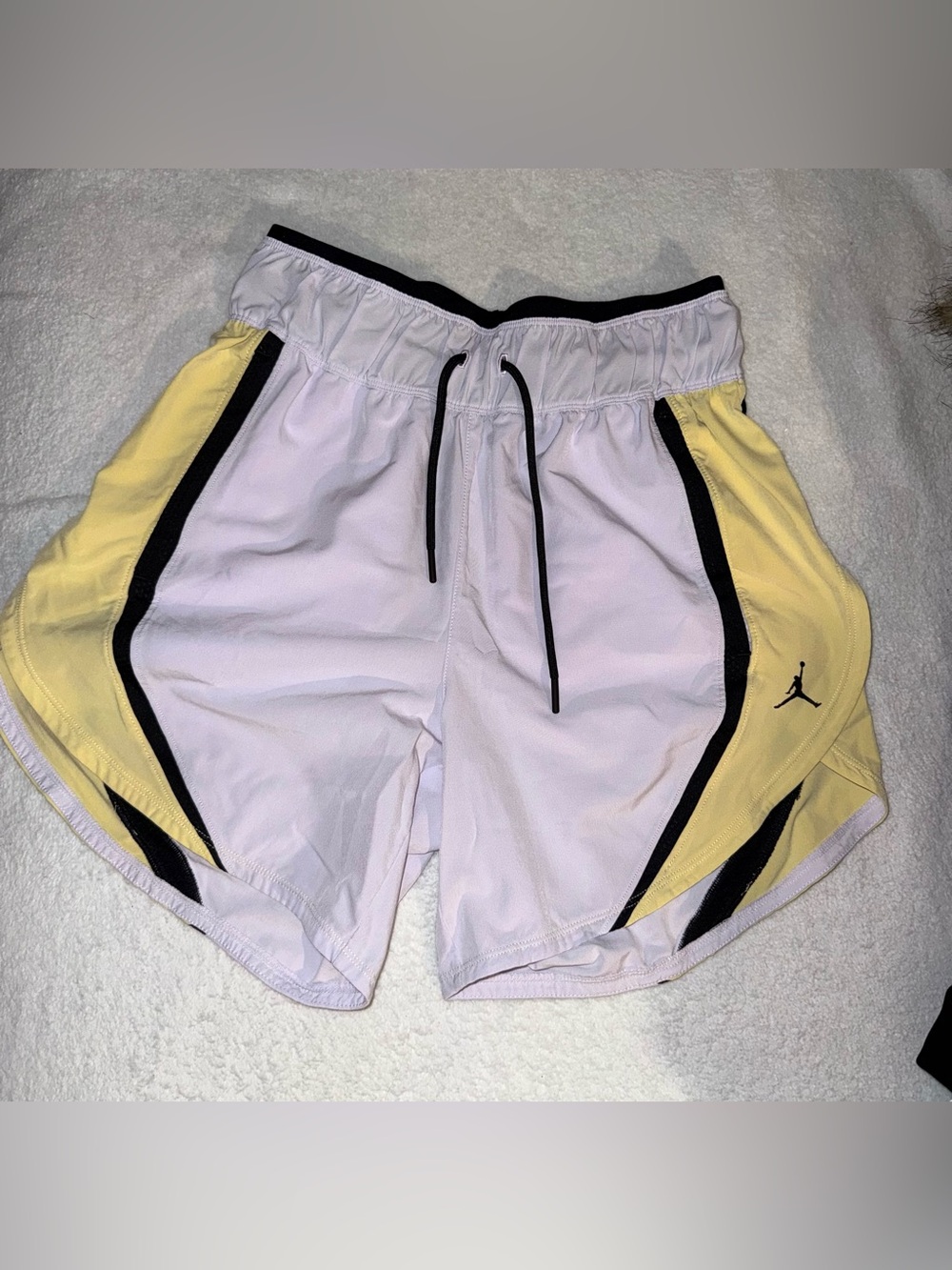 Nike Jordan Women's Shorts w/a "Barely Grape" purple and yellow colorway, sz XS